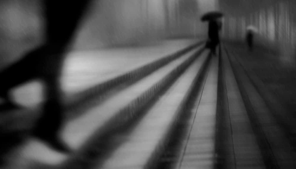 Walking Through The Rain by Teruhiko Tsuchida — canvas wall art