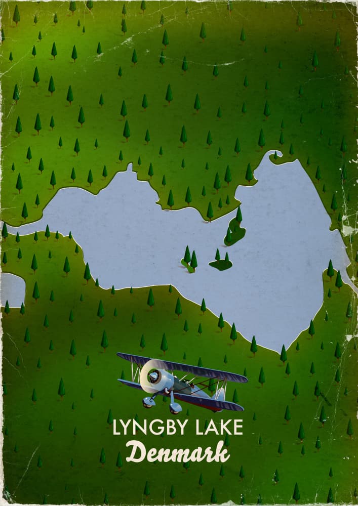Lyngby Lake Adventure by Nicholas — canvas wall art