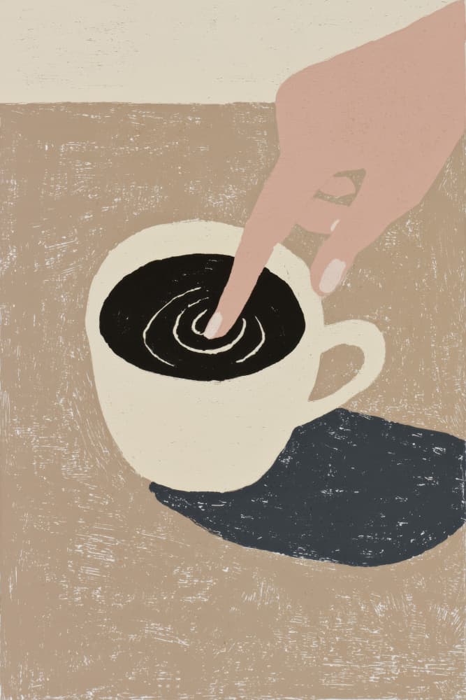 Cold Coffee by Treechild — canvas wall art