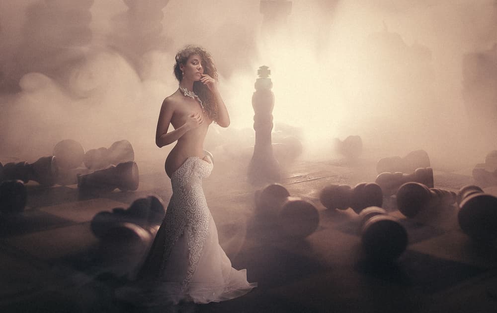 Fantasy Chess Queen by Evgeny Loza — canvas wall art