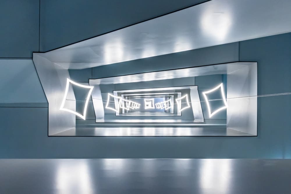 Infinite Geometric Passage by Franco Tessarolo — canvas wall art