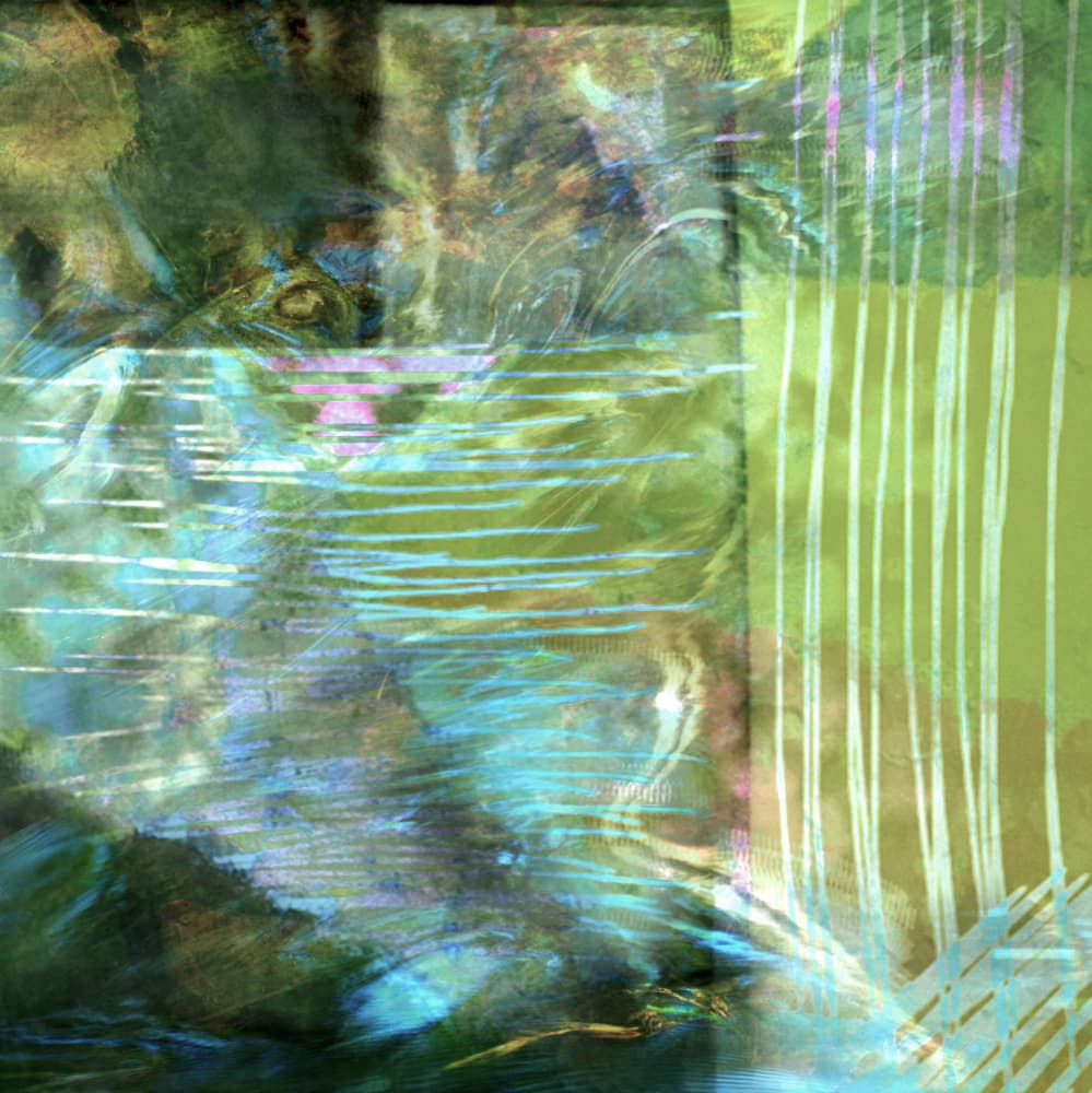 Abstract Green Flow by Christina Sillen — canvas wall art