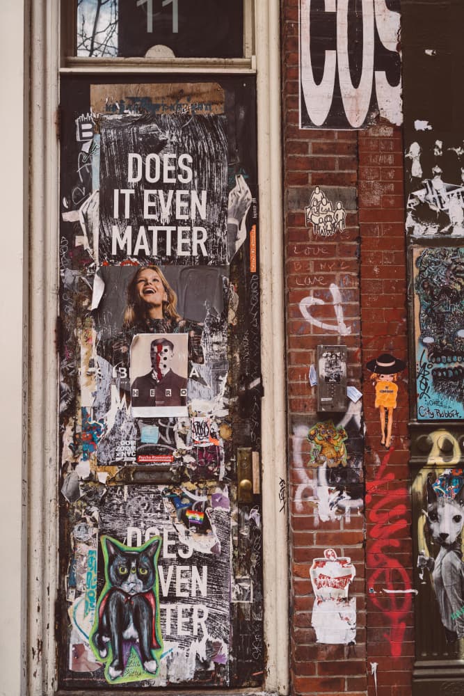 Does It Even Matter Door by Bethany Young — canvas wall art