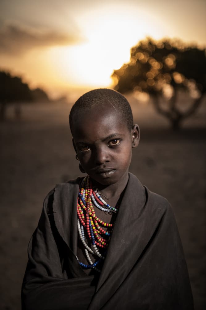 Young Child's Gaze by Max Vere-Hodge — canvas wall art