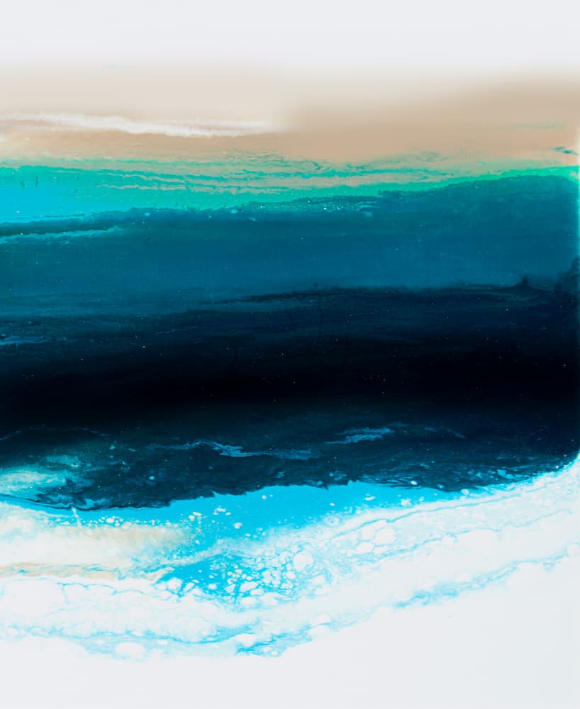 Deep Blue Ocean Flow by Alyson Storms — canvas wall art