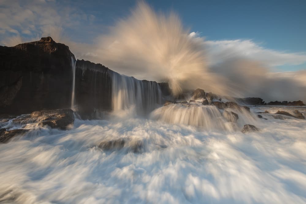Crashing Coastal Waves by Gunarto Song — canvas wall art