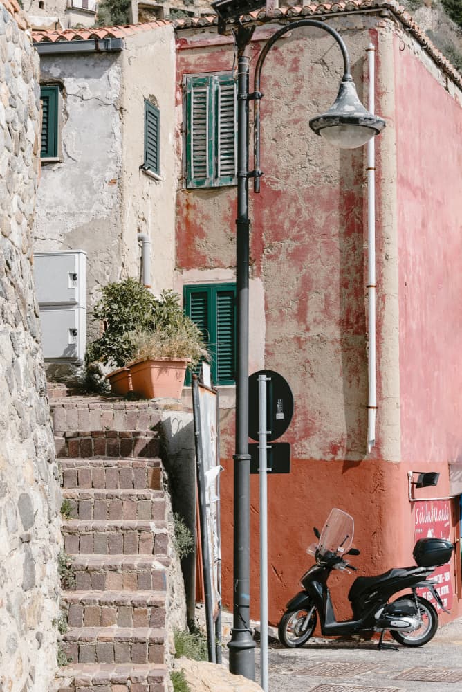 Colorful European Village Street by Photolovers — canvas wall art