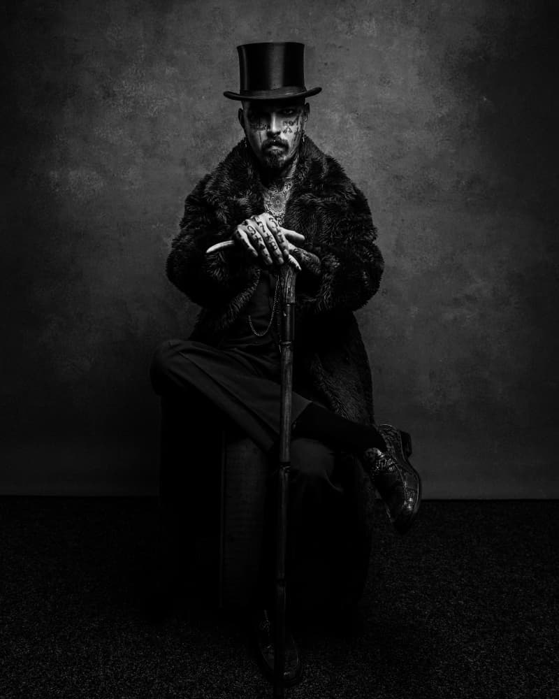 Dapper Top Hat Gentleman by Martin Krystynek MQEP — canvas wall art