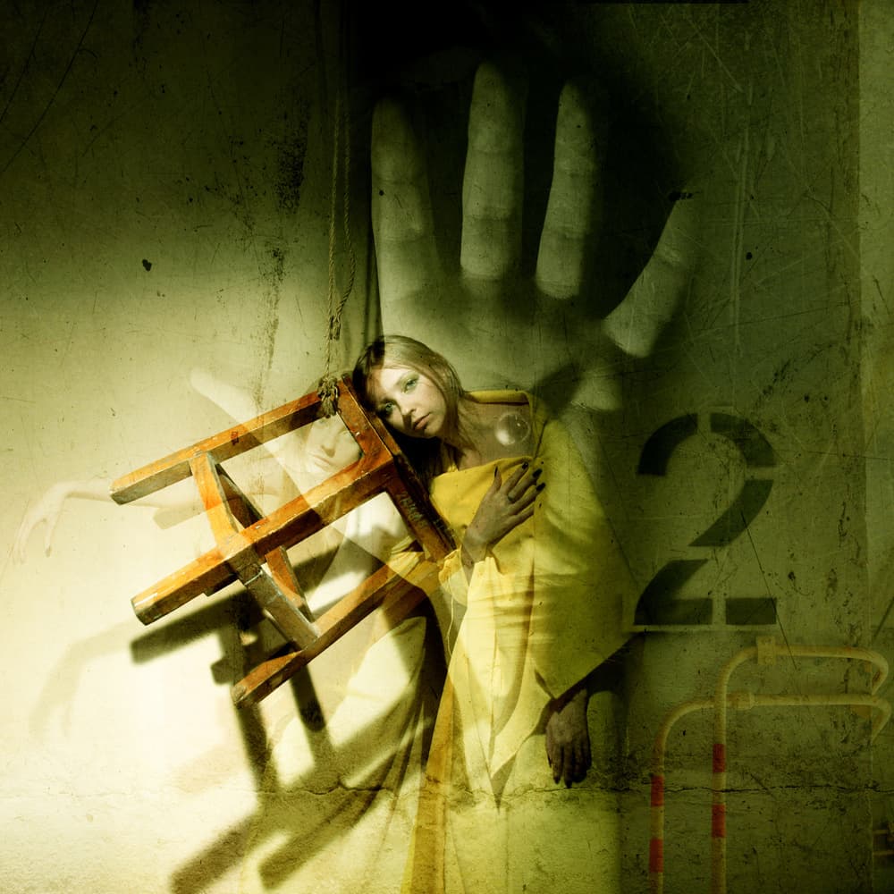 Pensive Woman Dark Shadow by Yaroslav Vasiliev-Apostol — canvas wall art