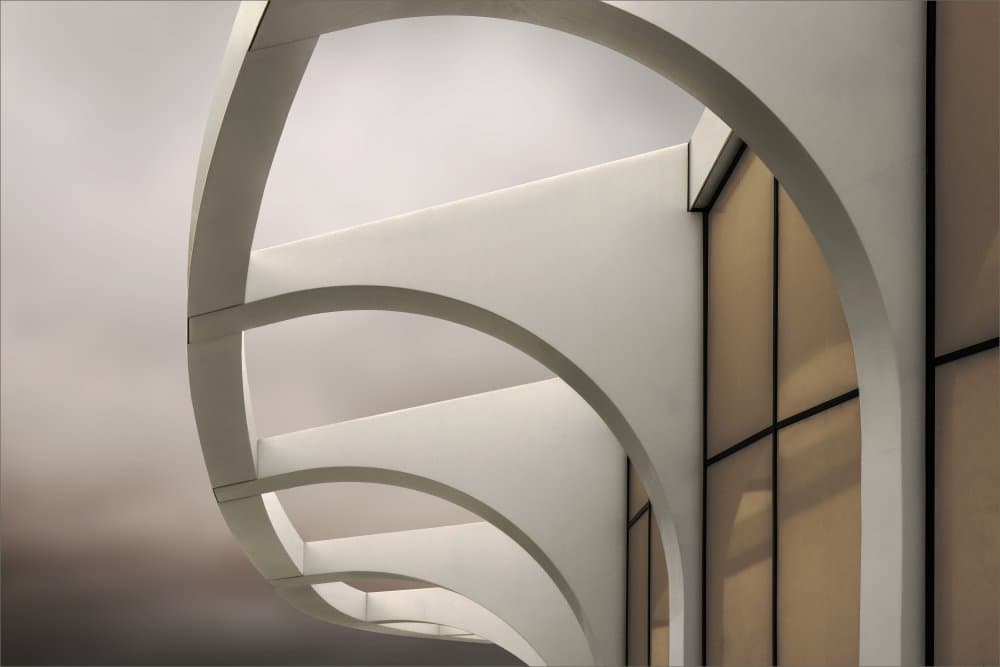 Sleek Modern Archways by Gilbert Claes — canvas wall art