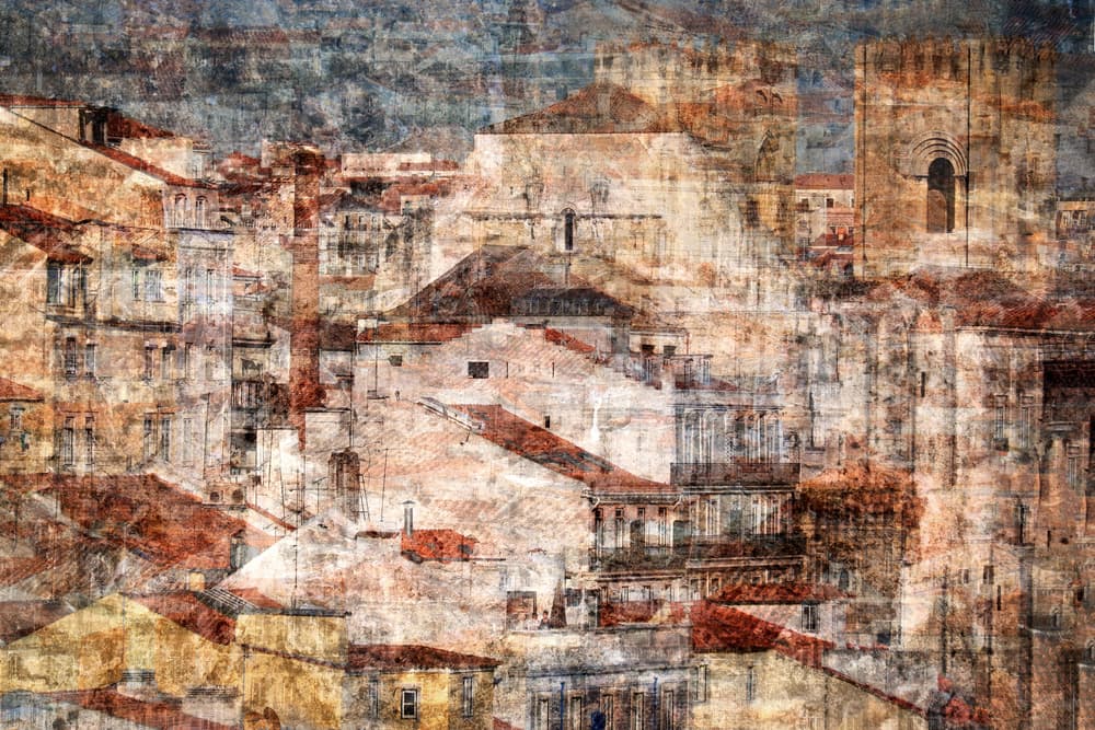 Historic City Texture by Hans-Wolfgang Hawerkamp — canvas wall art