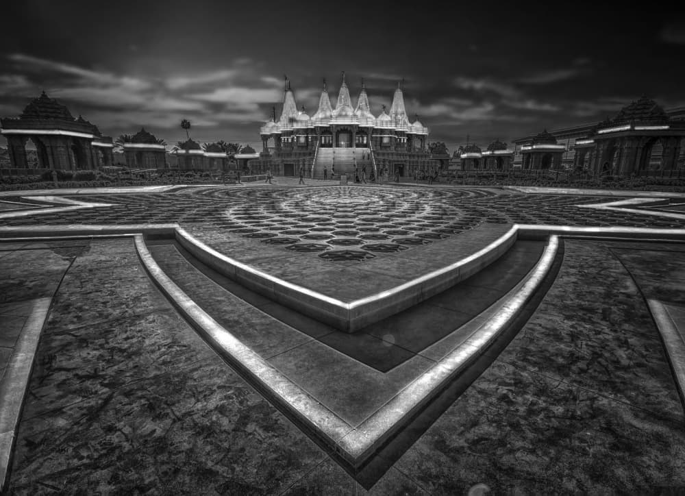Dramatic Temple Complex by Jiahong Zeng — canvas wall art