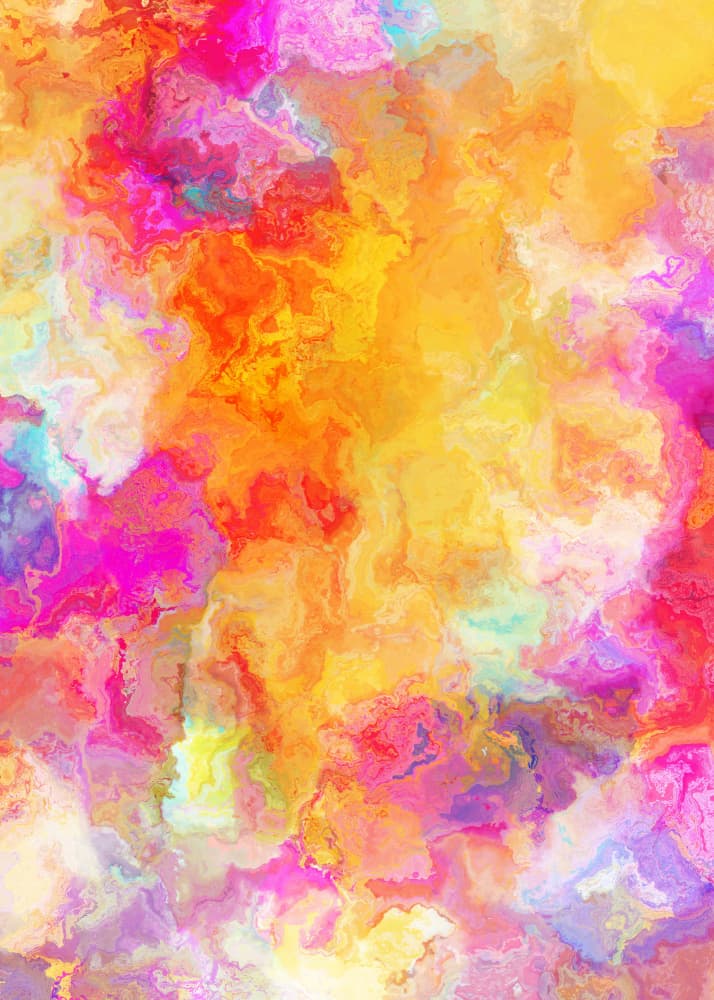 Vibrant Abstract Swirls by Justyna Jaszke — canvas wall art