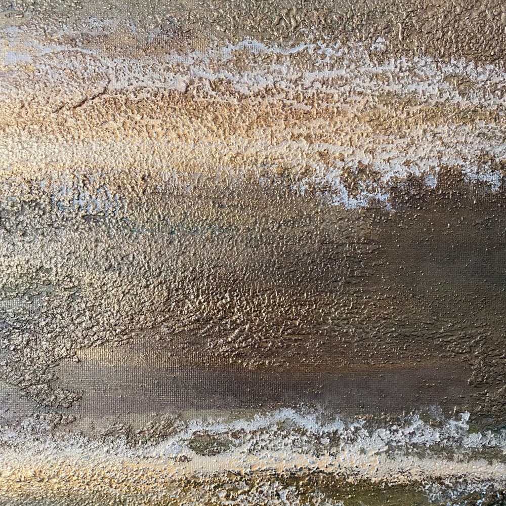 Golden Earth Texture by Gabriela Aleksandra Szuba — canvas wall art