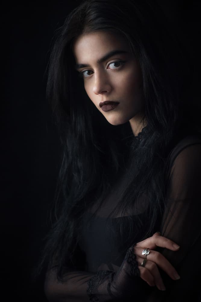 Dark Beauty Portrait by Bobby Kostadinov — canvas wall art