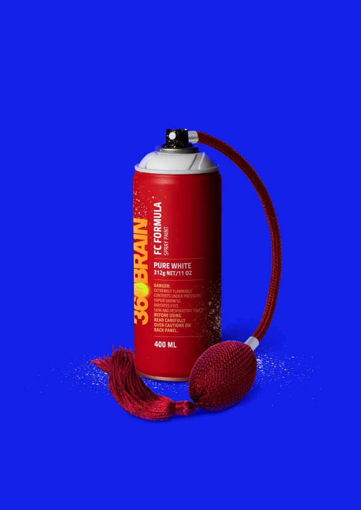 Red Can Perfume by Artem Pozdniakov — canvas wall art