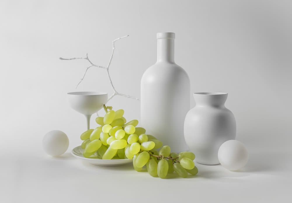 Minimal White Still Life by Evgeniy Popov — canvas wall art