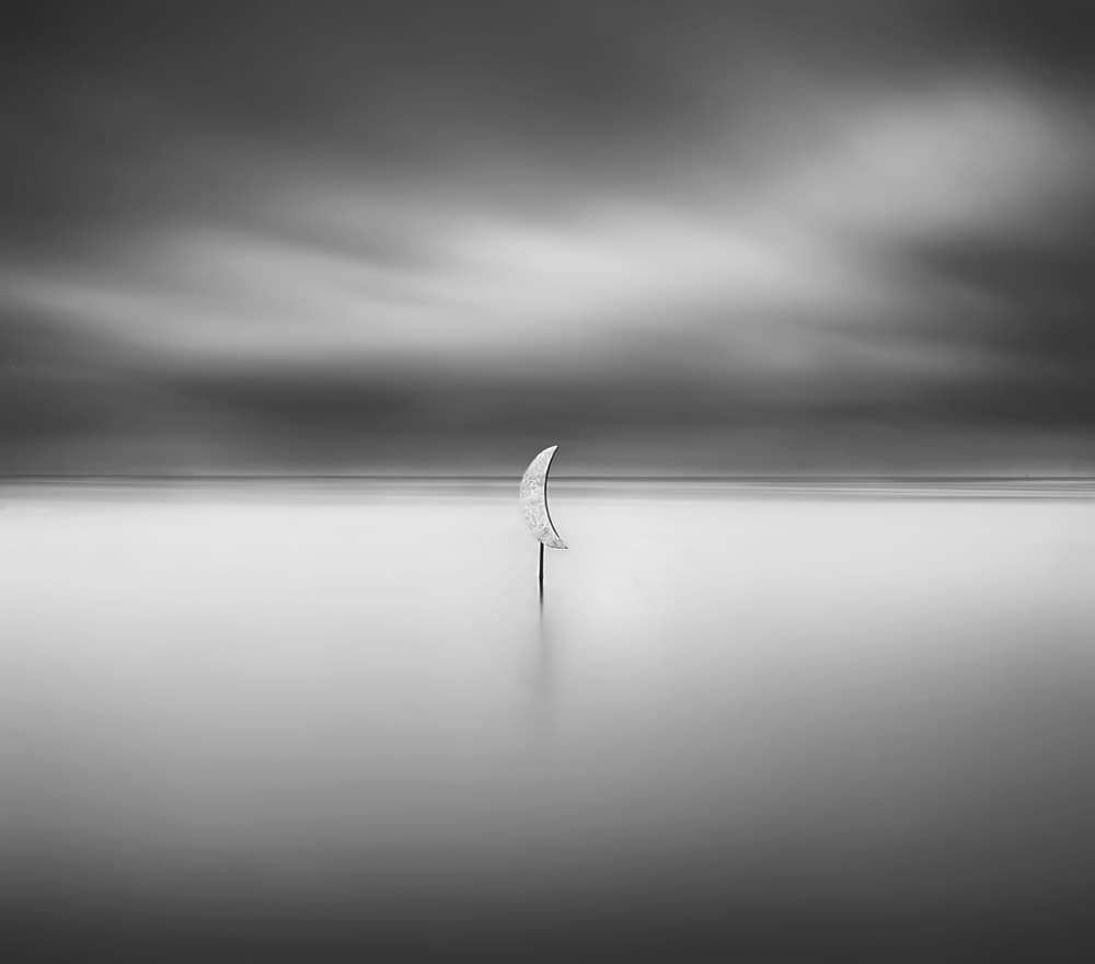 Serene Crescent Water by Catalin Alexandru — canvas wall art