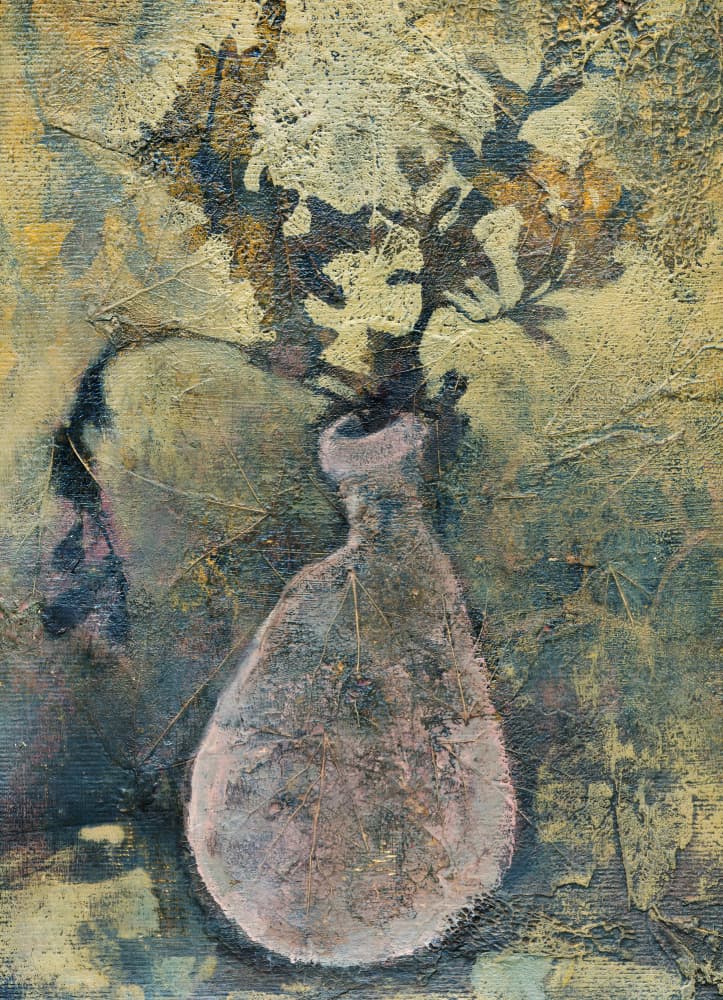 Muted Floral Still Life by Lena Ru — canvas wall art