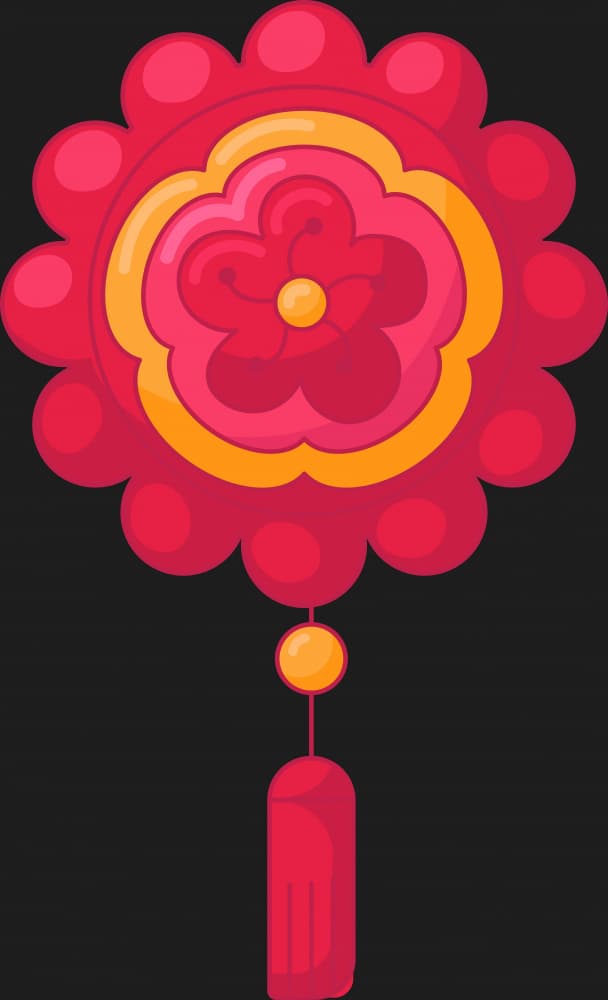 Auspicious Floral Charm by Marika Barsrsind β canvas wall art