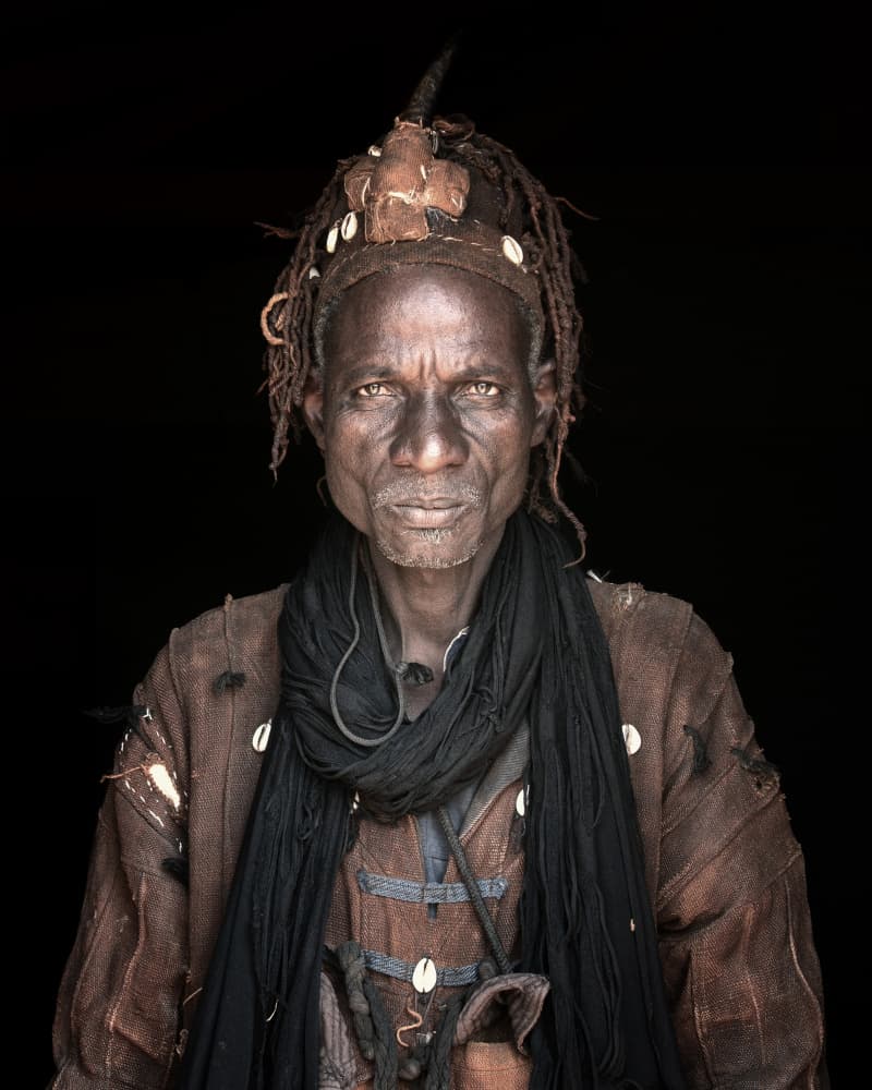 African Elder Portrait by Tori E Bohn — canvas wall art