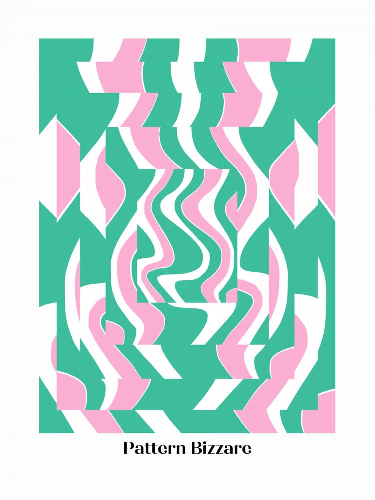 Wavy Optical Illusion by Little Dean — canvas wall art