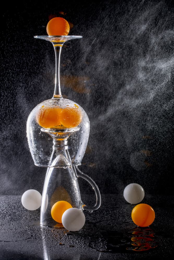 Ping Pong Water Balance by Brig Barkow — canvas wall art