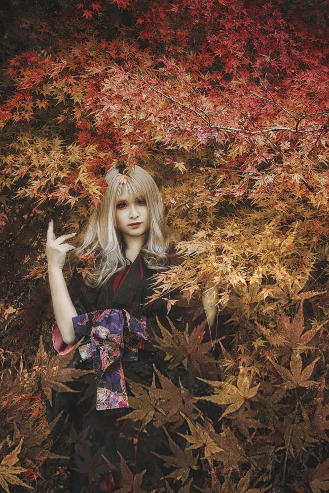 Gothic Autumn Woman by KOIKI — canvas wall art