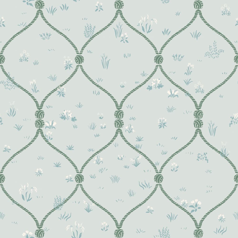Meadow Flowers Trellis by Annick — canvas wall art