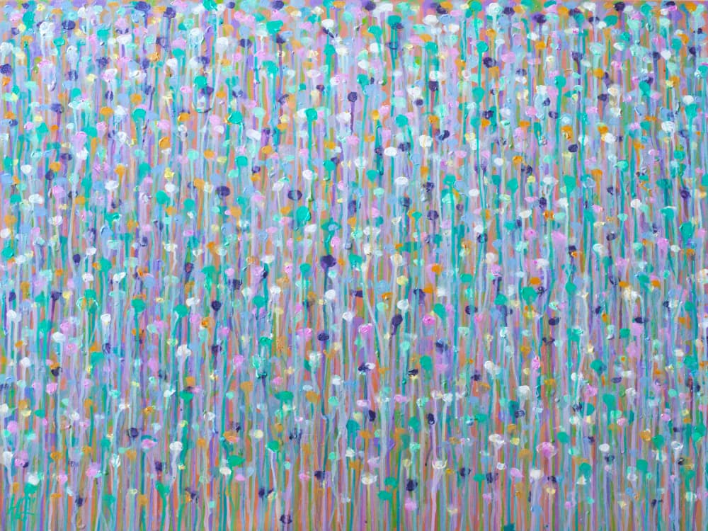 Abstract Pastel Meadow by Helen Joynson — canvas wall art