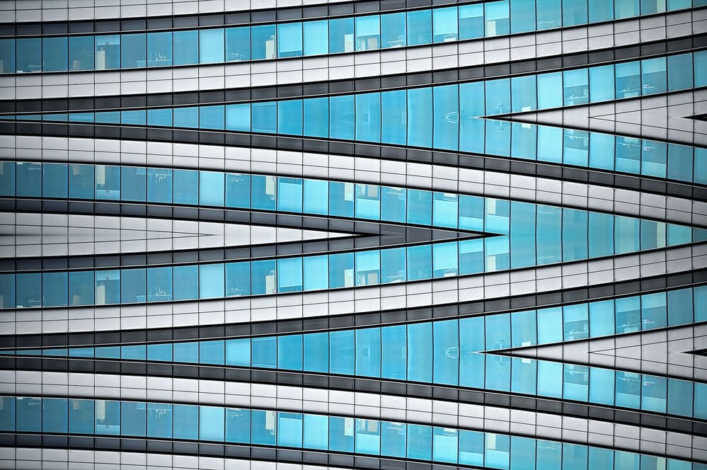 Modern Zigzag Facade by Raffaele Corte — canvas wall art