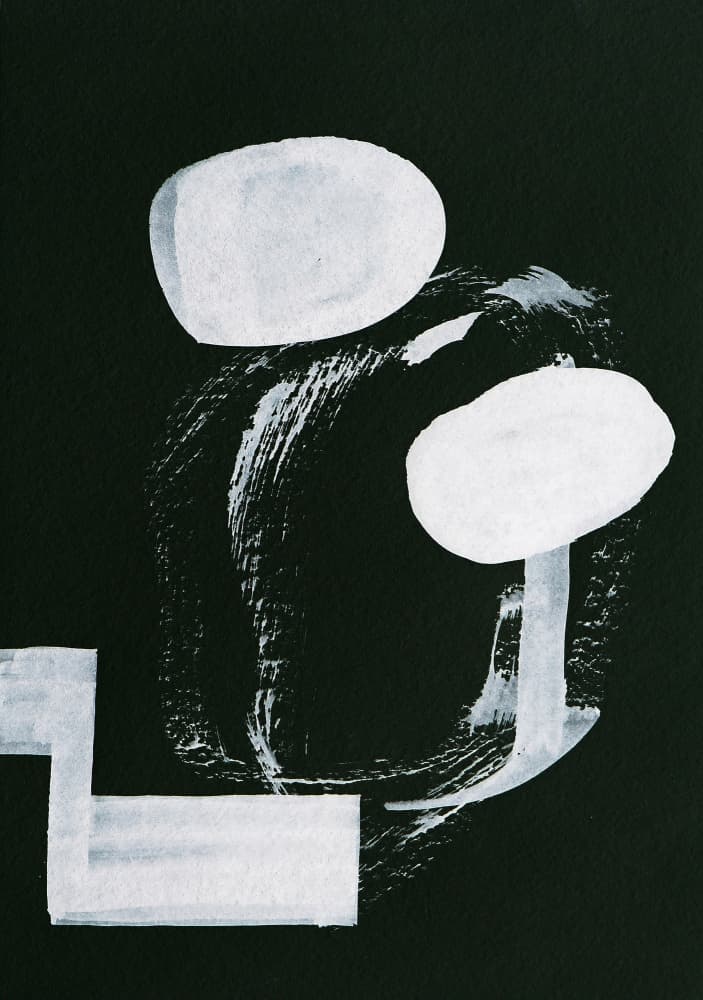 Organic Abstract Shapes by Santhosh ch — canvas wall art