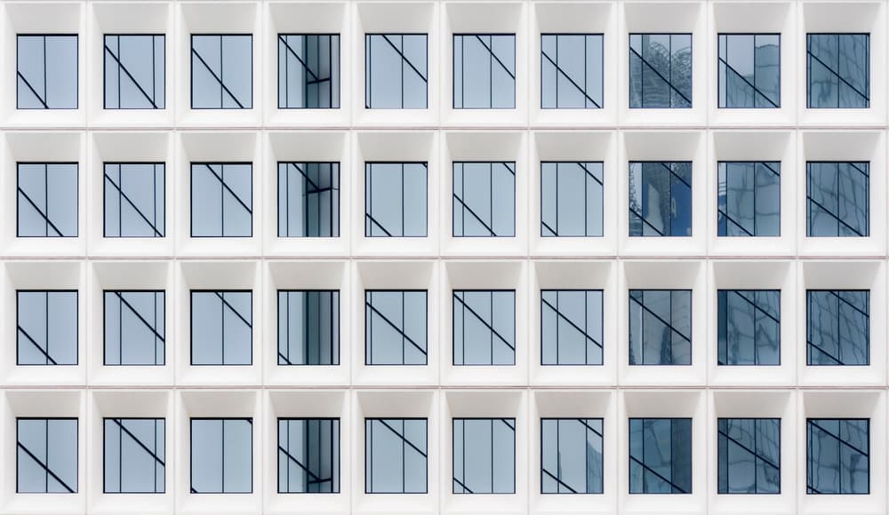 Modern Architectural Grid by Greetje van Son — canvas wall art