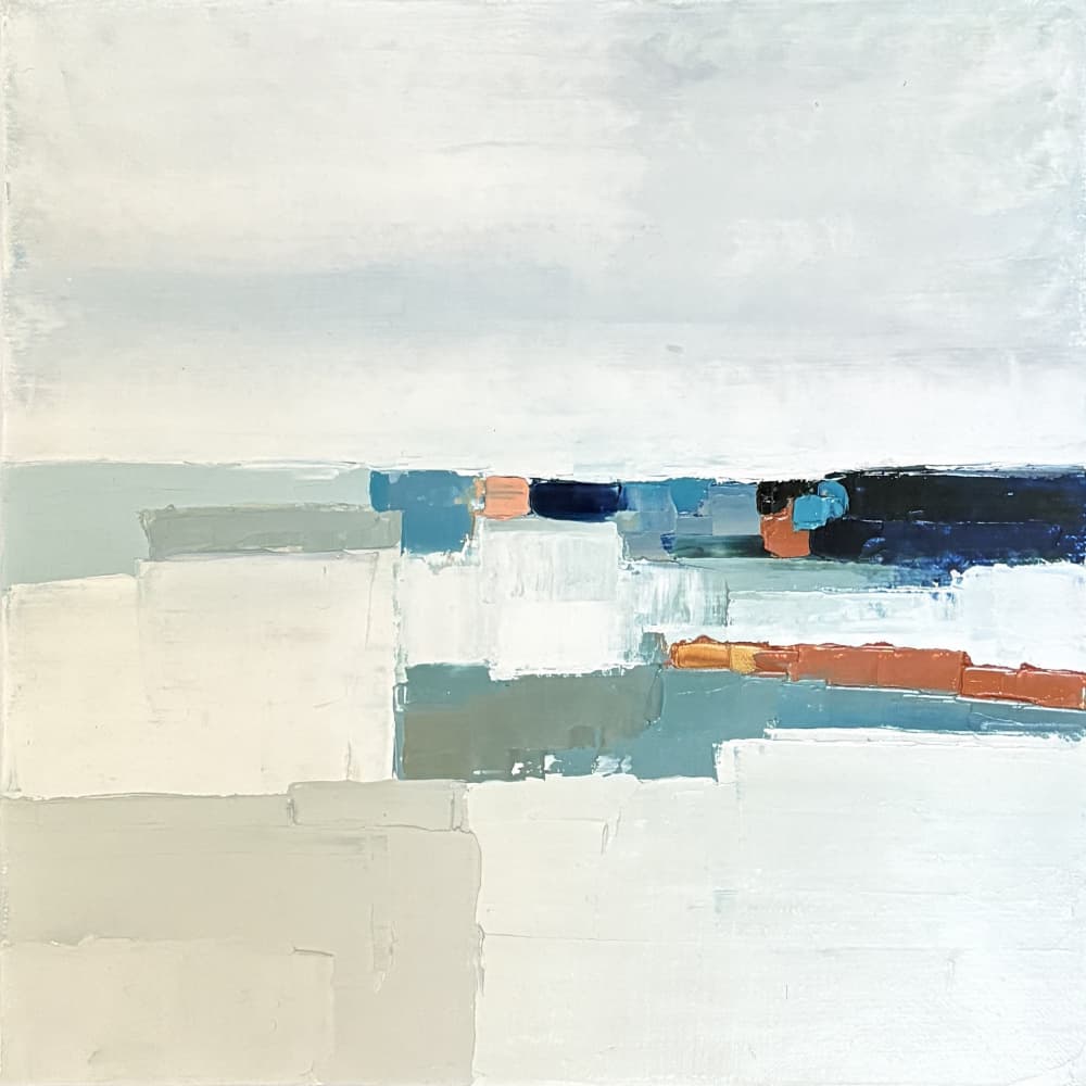 Abstract Ocean Horizon by sandrine — canvas wall art