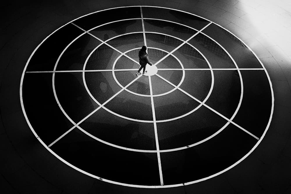 Geometric Target Walk by Rui Correia — canvas wall art