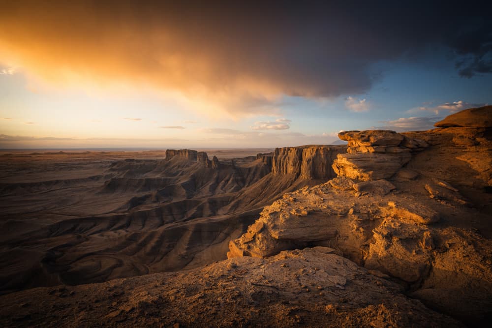 Golden Canyon Sunset by Willa Wei — canvas wall art