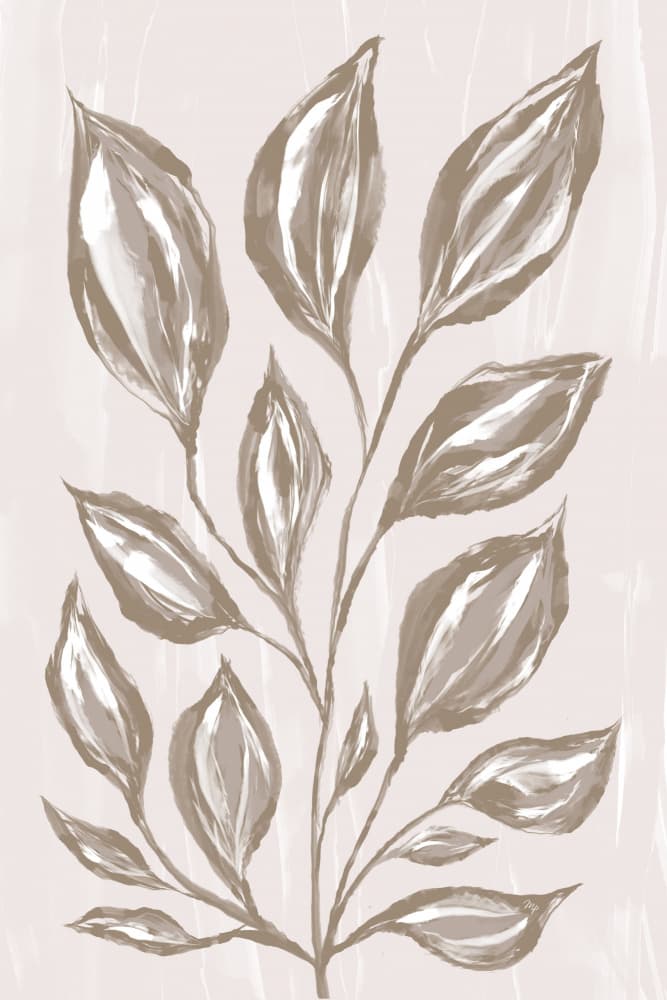 Neutral Botanical Leaves by Martina — canvas wall art