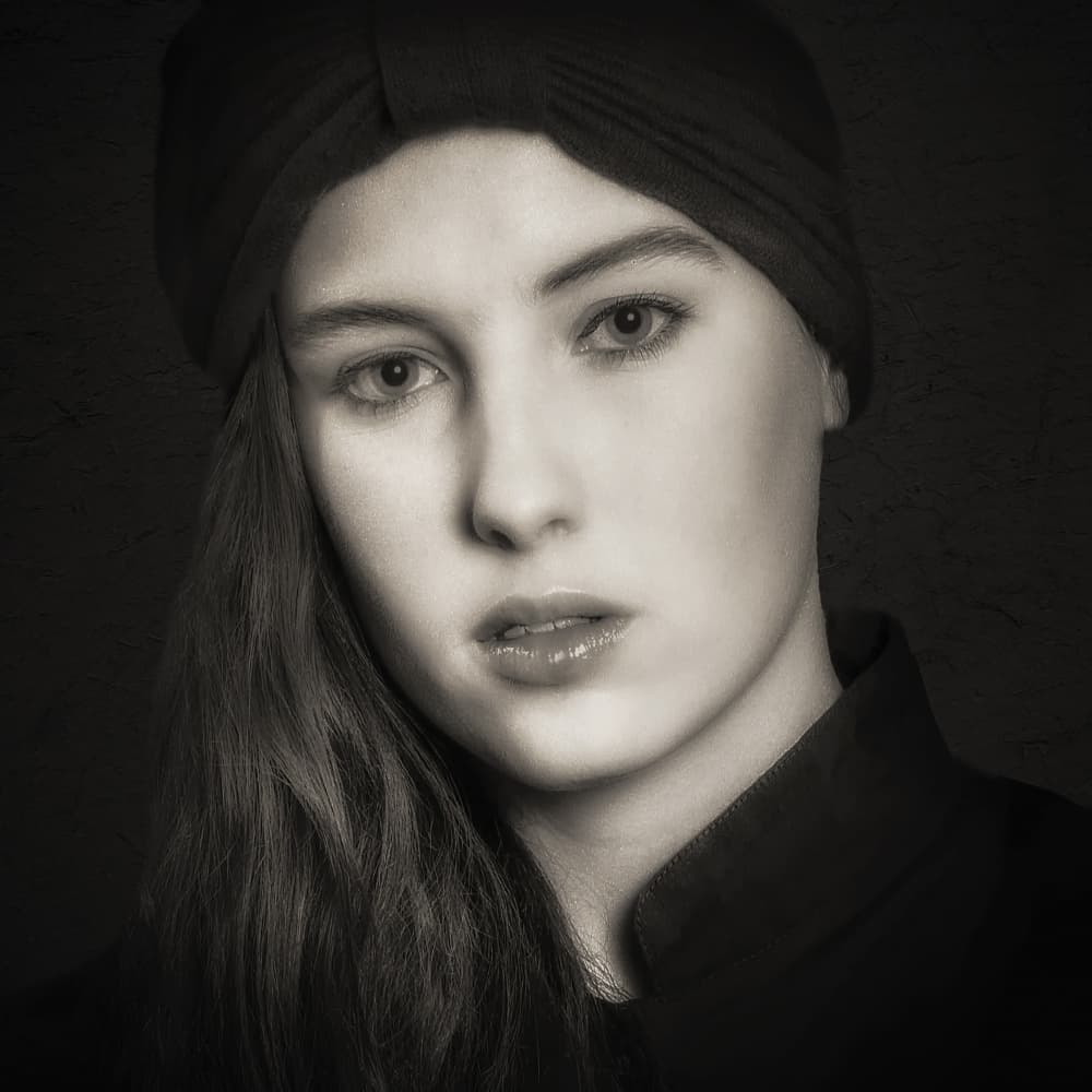 Timeless Turban Portrait by Jan Donckers — canvas wall art