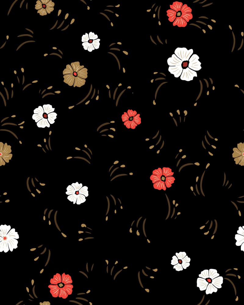 Colorful Night Blooms by Annick — canvas wall art