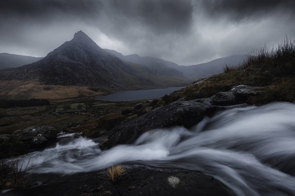 Misty Mountain Waterfall by Kutub Uddin — canvas wall art