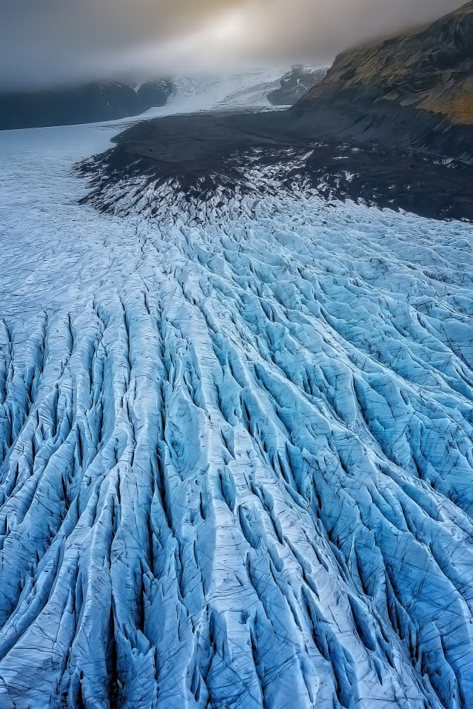 Majestic Glacier Flow by Bartolome Lopez — canvas wall art