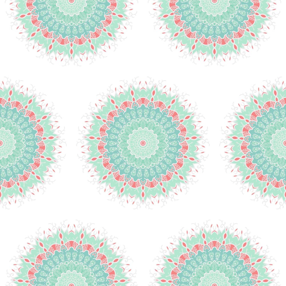 Soft Floral Mandalas by Marika Barsrsind β canvas wall art