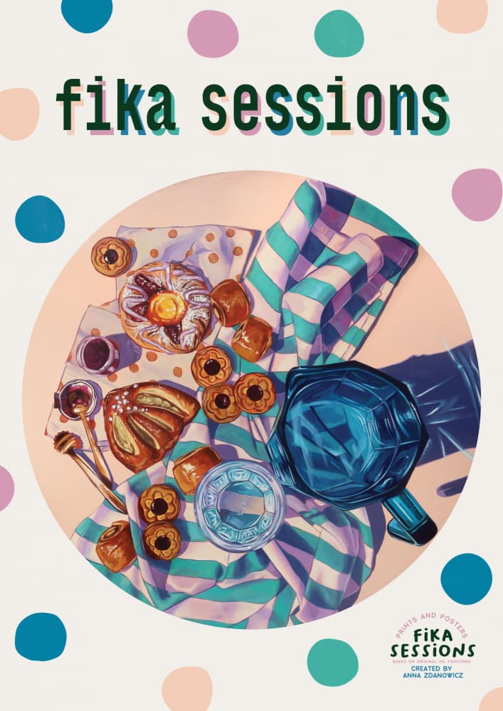 Cozy Fika Sessions by Anna Zdanowicz — canvas wall art