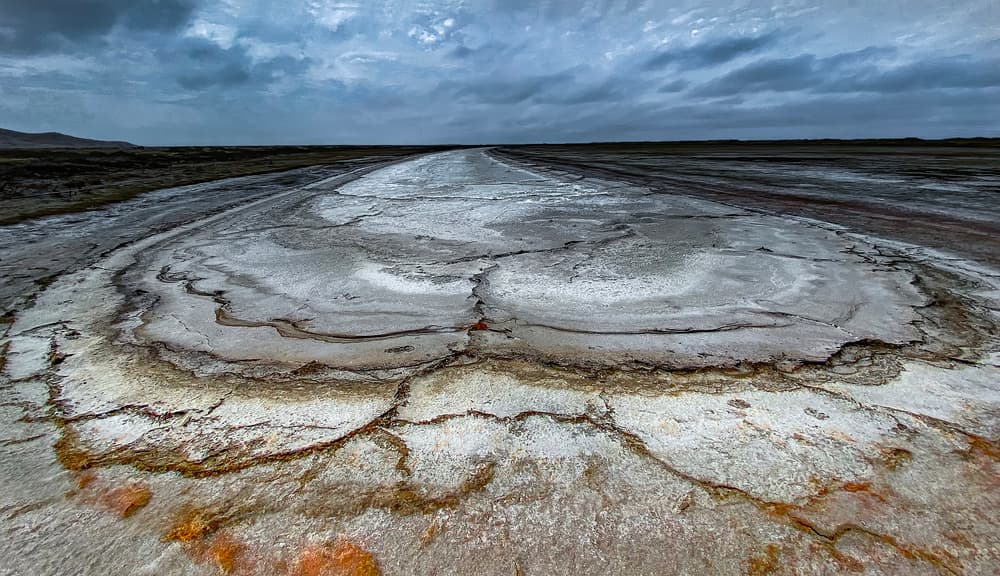 Arid Cracked Earth by Judy Tseng — canvas wall art