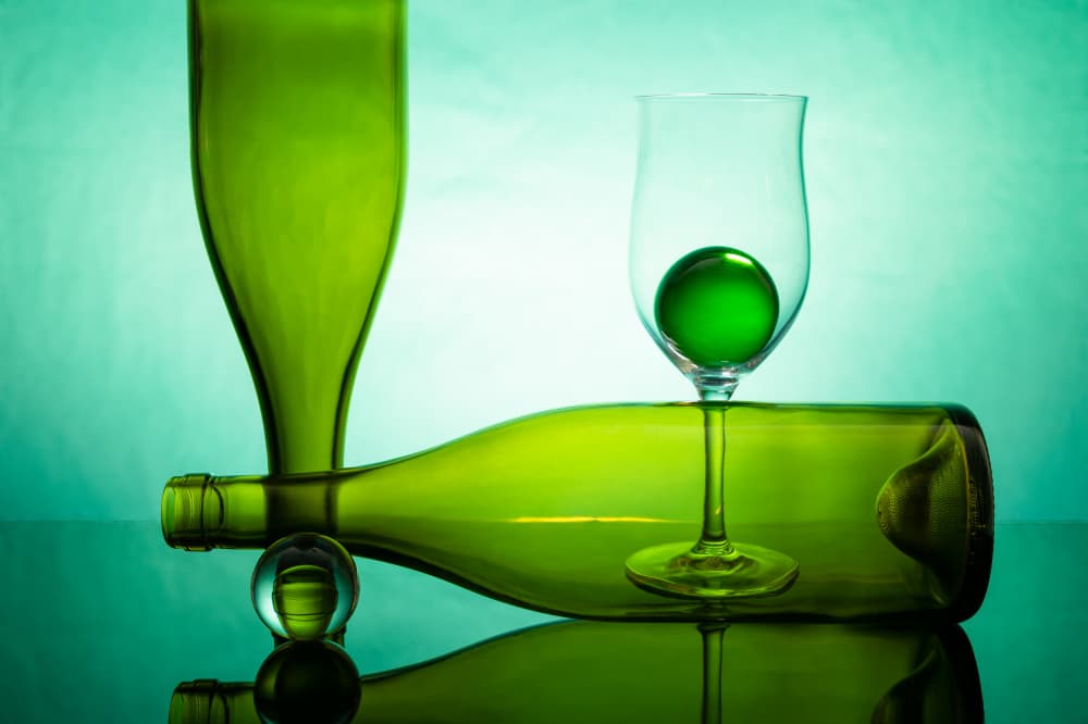 Green Glass Harmony by Azriel Yakubovitch — canvas wall art