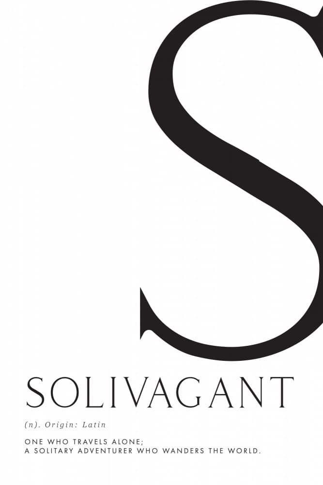 Solivagant Word Definition by Rosana Laiz Blursbyai — canvas wall art