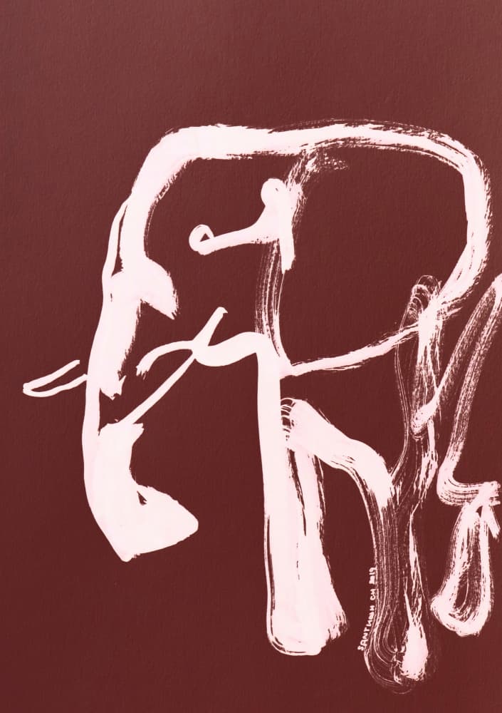 Modern Elephant Abstract by Santhosh ch — canvas wall art