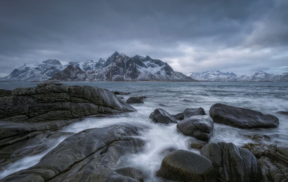 Winter Mountain Coast by Doroteo Tobarra Narro — canvas wall art