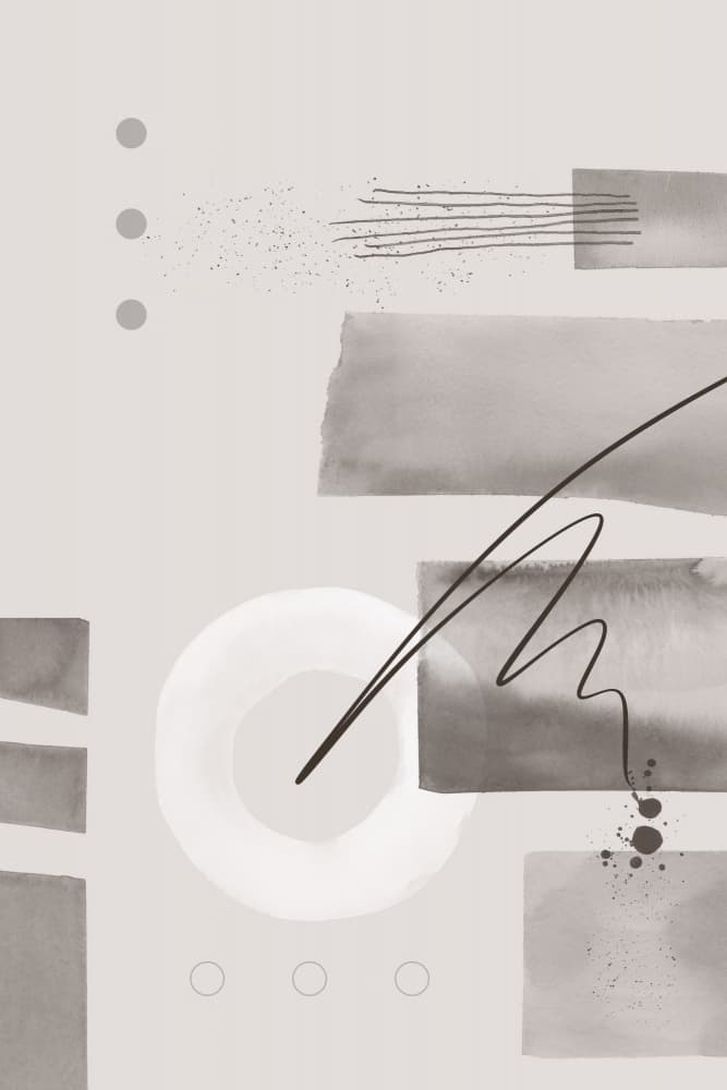 Neutral Abstract Forms by Melanie Viola — canvas wall art