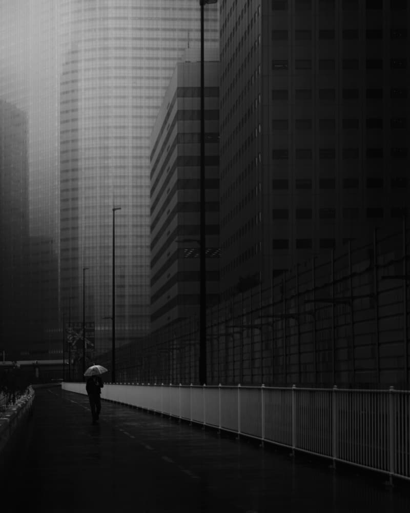 Rainy City Solitude by Yasuhiro Takachi — canvas wall art